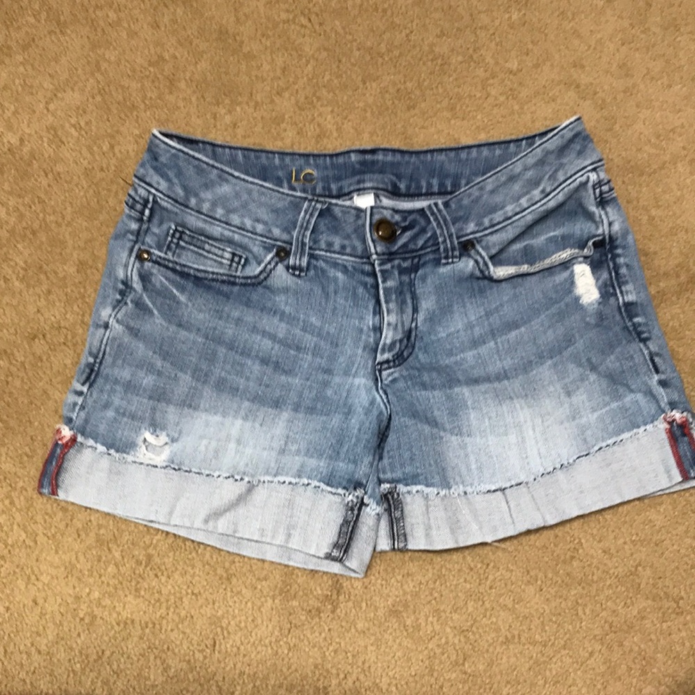 Lauren Conrad distressed denim shorts, Size 2